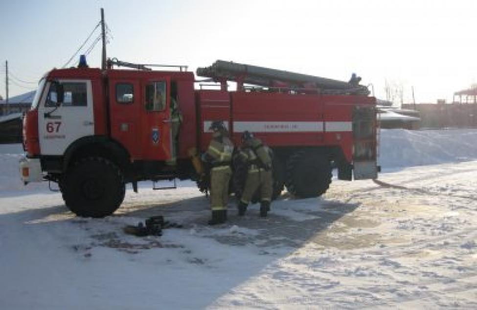 Пожарные проводят учения в Северном районе