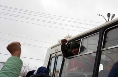 Десять главных фото с проводов мобилизованных в Новосибирской области