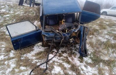 В Кыштовском районе водитель после ДТП чудом остался жив