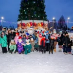 Прошло открытие снежного городка в Северном