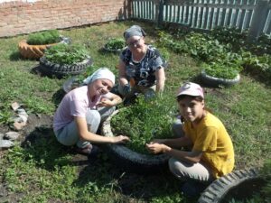 В Витинской школе продолжается трудовая летняя практика