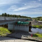 Ремонт моста через реку Ича на автодороге «Куйбышев-Северное» продолжается