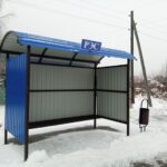 Остановочный павильон установлен на улице Советская в Северном