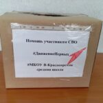 В В-Красноярской школе собрали посылку к Новому году для участников СВО
