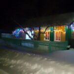 Бергуль продолжает сиять яркими новогодними огнями