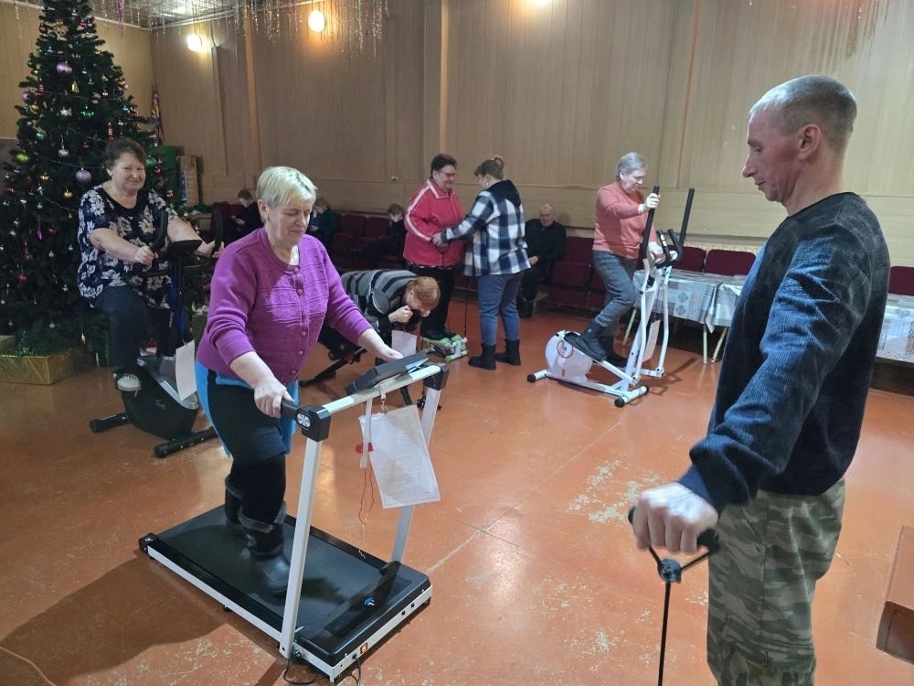 Участники «Здорового ритма» из Бергуля встретили Новый год активно