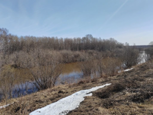 Гидрологическая обстановка на реке Тартас в Северном