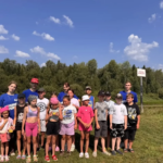 В лапту и городки играли молодогвардейцы с детьми в Чувашах