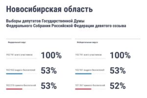 Более половины избирателей, зарегистрированных на ДЭГ, проголосовало на выборах в Госдуму РФ